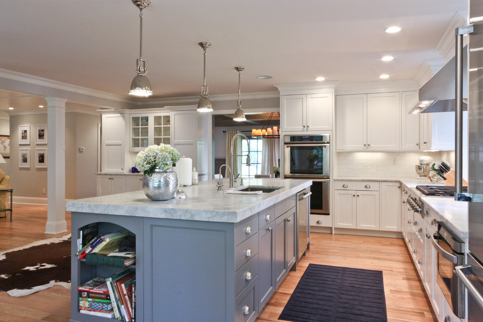 Honed Marble Kitchen Countertops Kitchen Traditional with Barstools Breakfast Nook Brookhaven