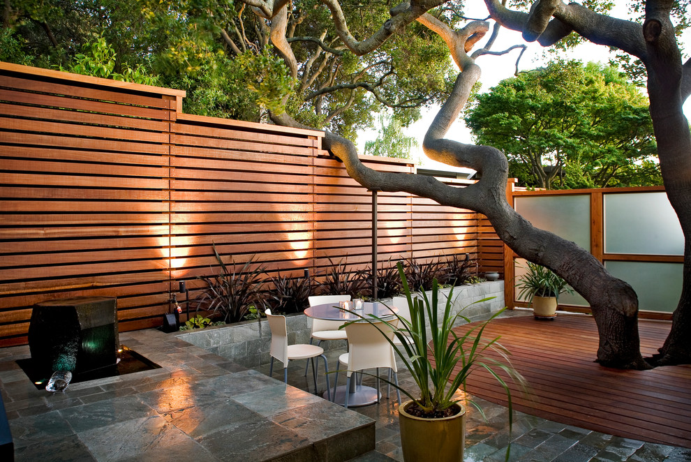 Horizontal Slat Fence Patio Contemporary with Courtyard Fence Horizontal Fence
