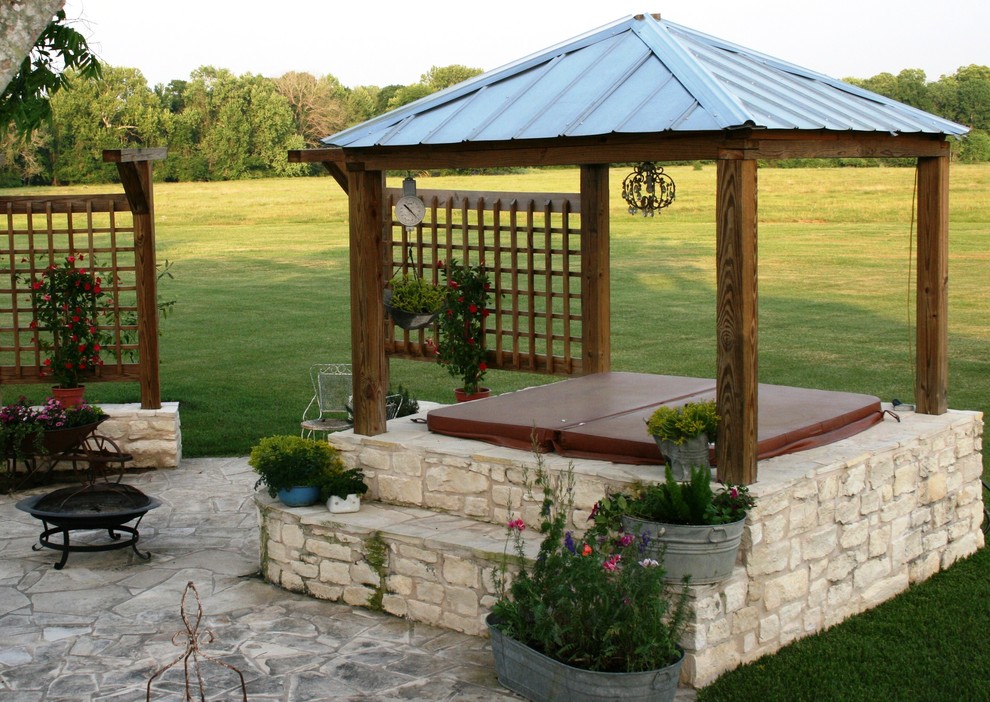Hot Tub Enclosures Patio Traditional with None 