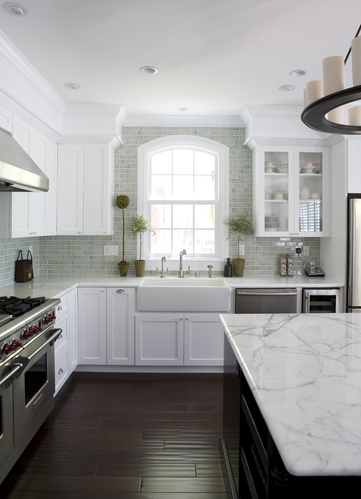 Houzz Outdoor Kitchens Kitchen Traditional with Apron Sink Arched Window