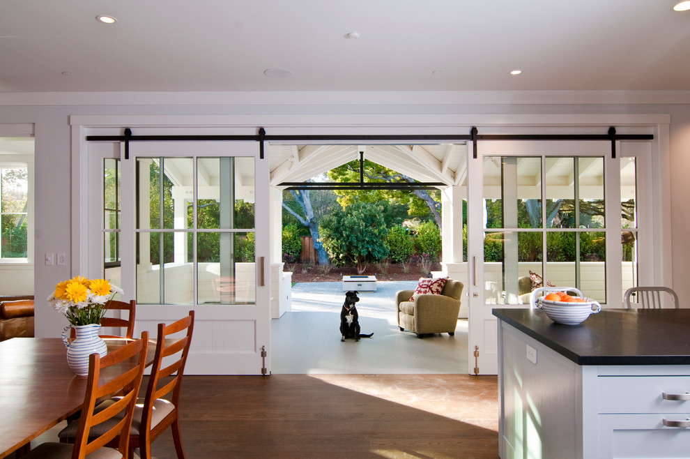 How to Build a Barn Door Entry Farmhouse with Back Porch Barn Door
