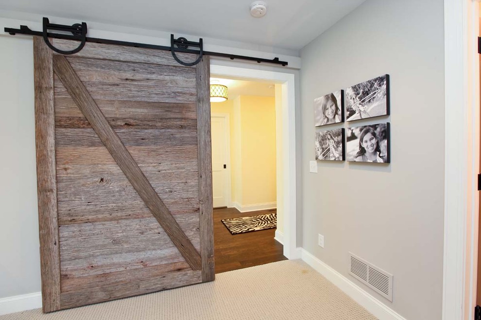 How to Build a Barn Door Hall Rustic with Barn Door Reclaimed Sliding