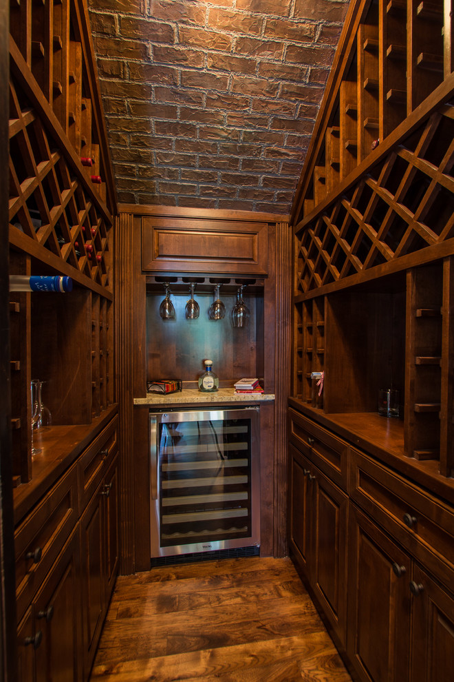 How to Build a Wine Cellar Wine Cellar Traditional with Brick Ceiling Sloped Ceilings