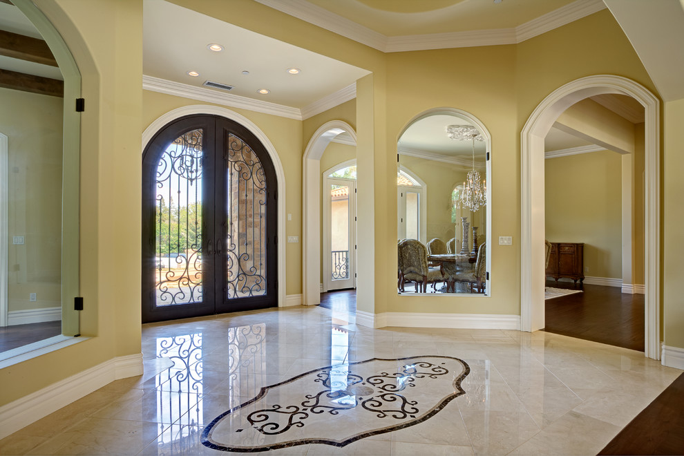 How to Choose Hardwood Flooring Entry Traditional with Crystal Chandelier Iron Front
