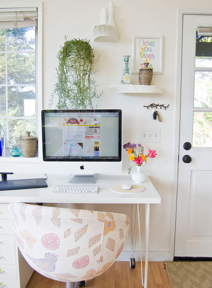Ikea Computer Desk Home Office Farmhouse with Bloggers Office Casters Computer