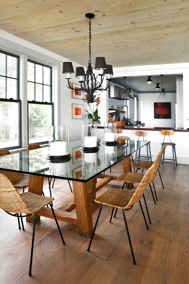Industrial Counter Stool Dining Room Beach with Black Chandelier Black Window