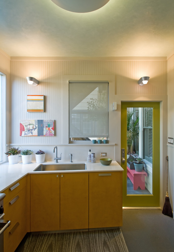 Industrial Dishwasher for Home Kitchen Contemporary with Bead Board Ceiling Lamp