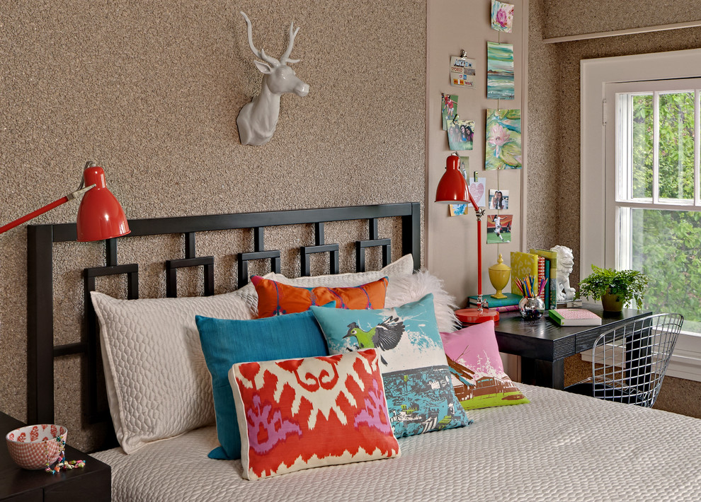 Industrial Table Lamps Kids Eclectic with Bed Bedding Black Bed