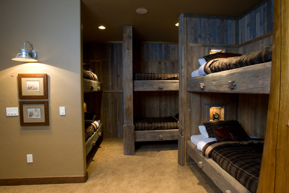 Industrial Wall Sconce Bedroom Traditional with Beige Carpet Beige Wall