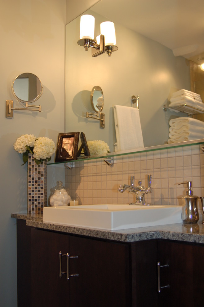 Industrial Wall Shelf Bathroom Contemporary with Bath Accessories Bath Fixtures