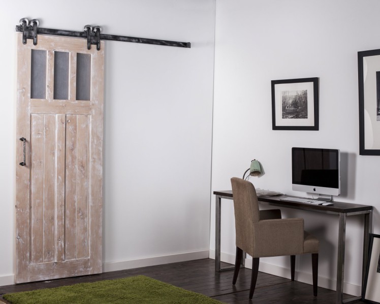 Inside Barn Doors Home Office Contemporary with Barn Doors Barn Hardware