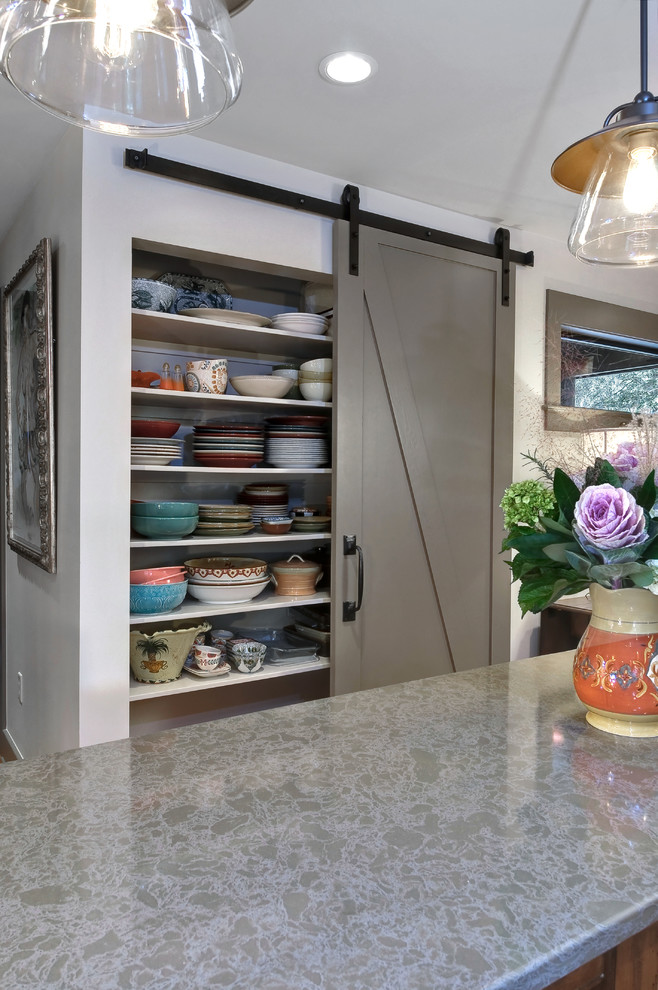 Interior Barn Style Doors Kitchen Transitional with Barn Doors Pantry Pottery