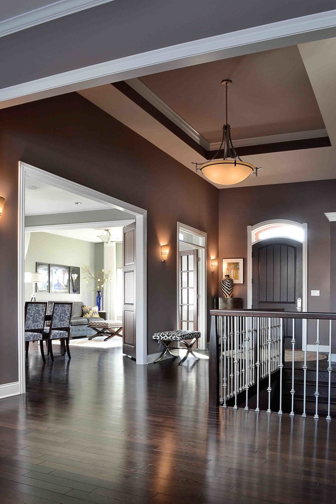 Interior Decorator Dallas Entry Transitional with Bright Colors Colorful Accents