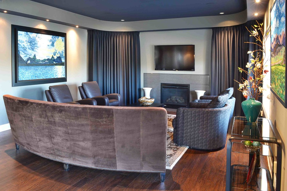 Interior Decorator Dallas Home Theater Transitional with Bright Colors Colorful Accents