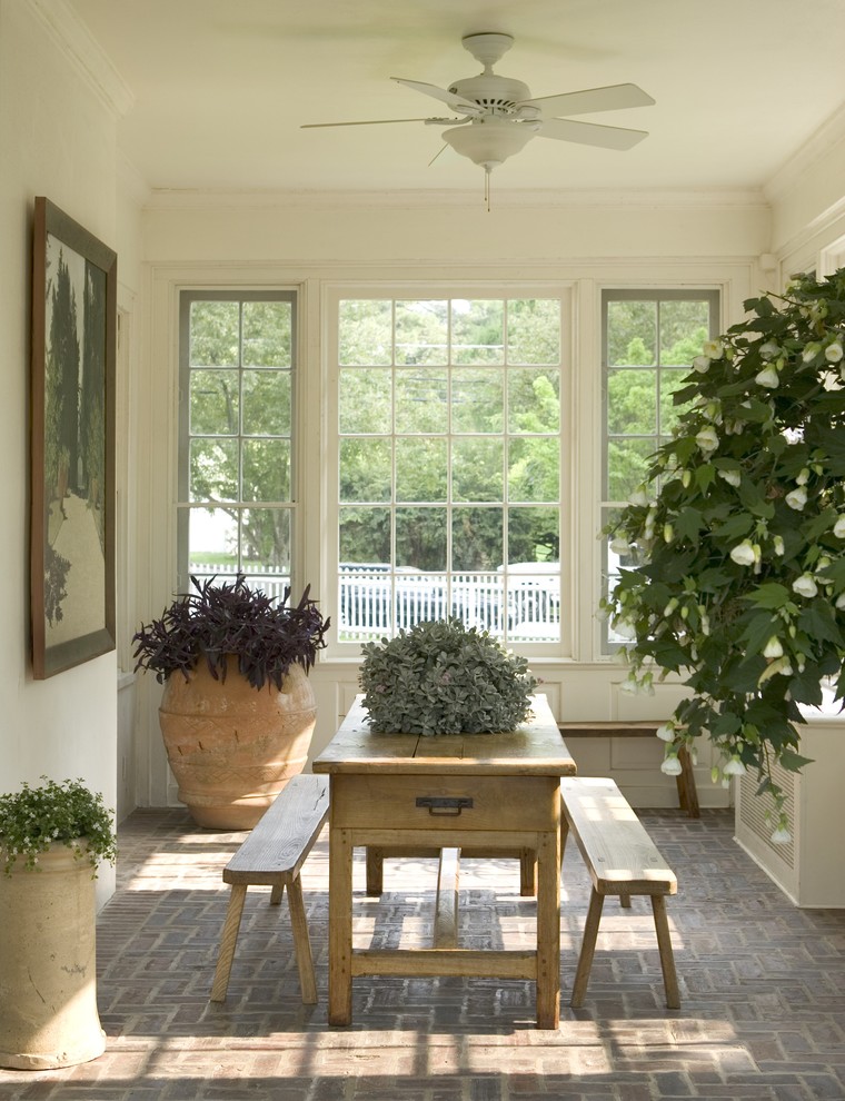 Interior Design Des Moines Porch Traditional with Atrium Brick Floor Ceiling