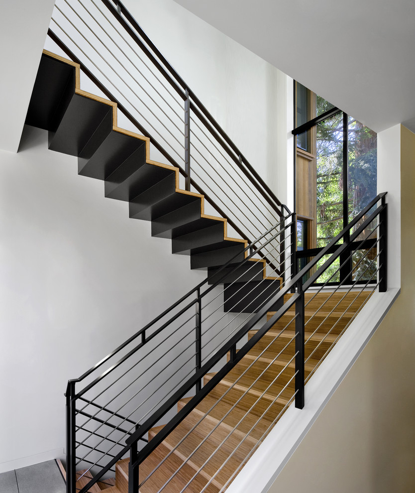 Interior Design Firms San Francisco Staircase Contemporary with Bamboo Blomberg Aluminum Window