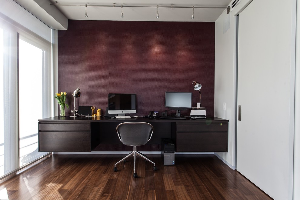 Interior Design Pittsburgh Home Office Contemporary with Black Office Chair Black
