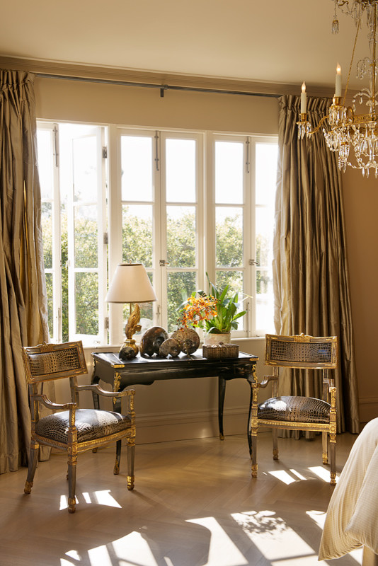 Interior Designer Bay Area Bedroom Transitional with Antiques Atherton Bay Area