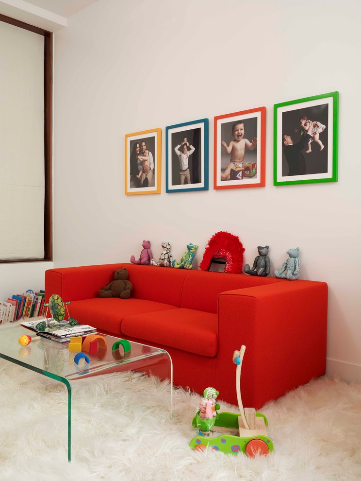 Interior Designer Nyc Kids Contemporary with Accessories Airy Bright Red1