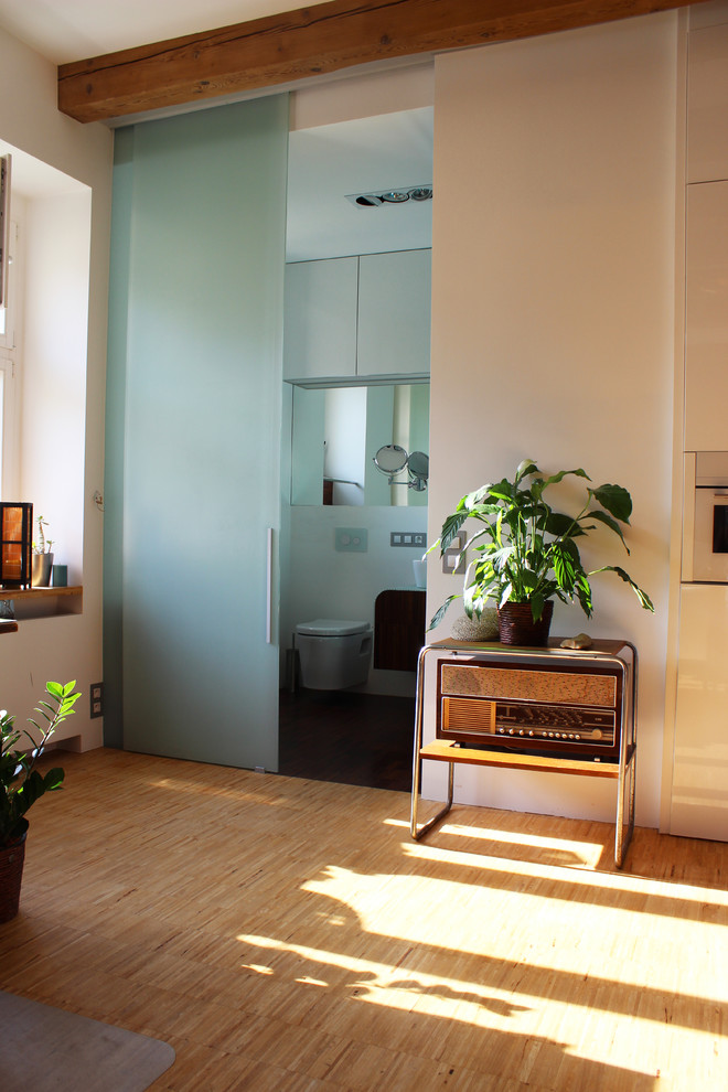 Interior Sliding Glass Doors Bathroom Industrial with None 