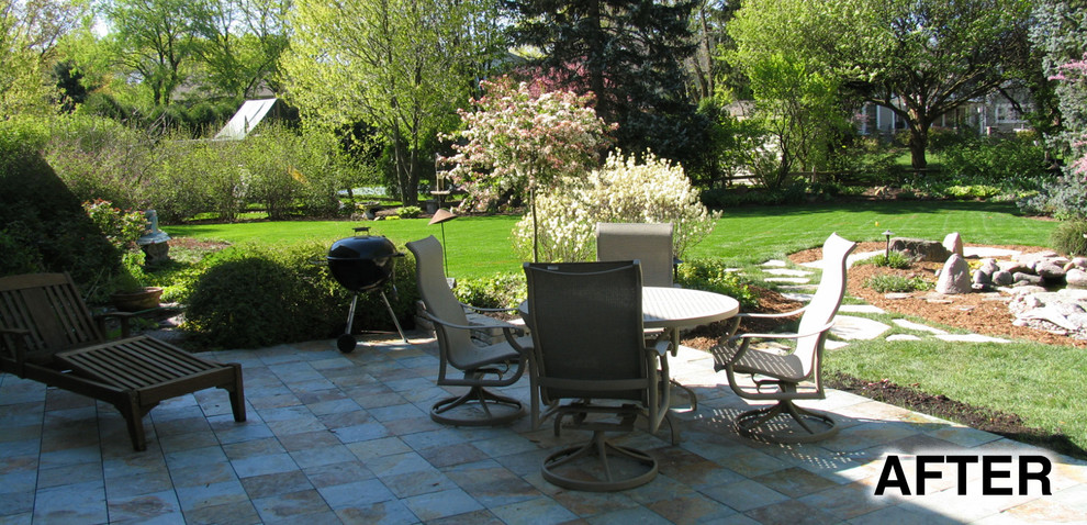 Interlocking Deck Tiles Patio Traditional with None 