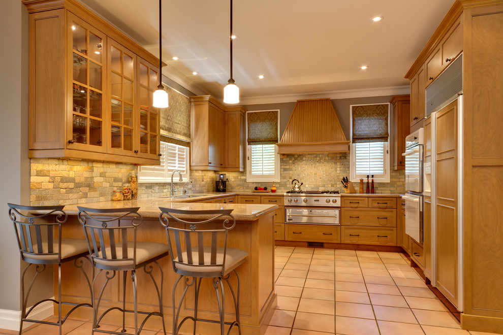 Iron Bar Stools Kitchen Traditional with Beige Roman Shade Beige