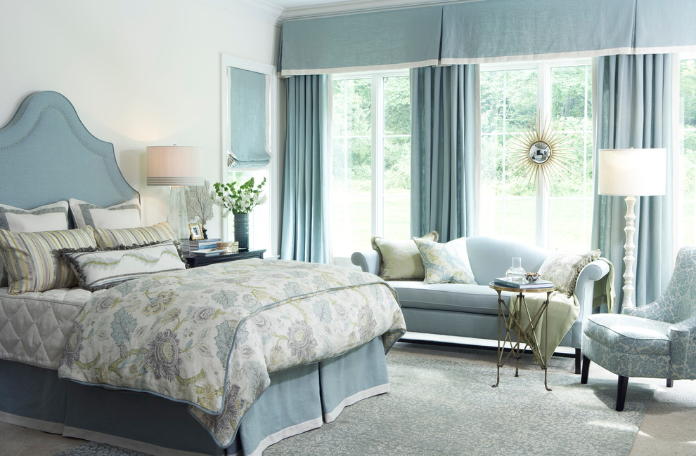 Iron Canopy Bed Bedroom Traditional with None 