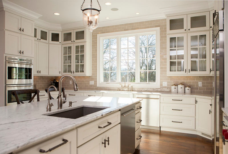 Jeffrey Court Tile Kitchen Farmhouse with None 