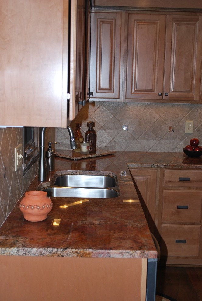 Juparana Bordeaux Granite Kitchen Traditional with Buffalo Granite Countertops Granite1