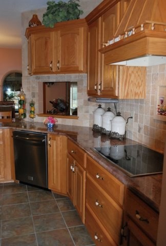 Juparana Bordeaux Granite Kitchen Traditional with East Aurora Granite Juparana