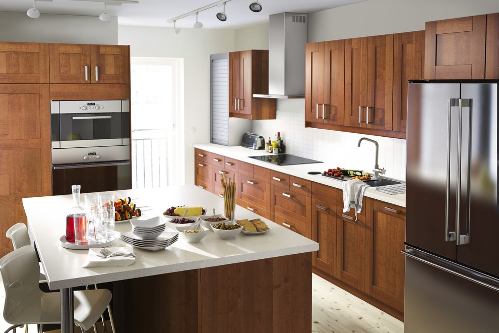 Kashmir White Granite Countertops Kitchen Contemporary with None 