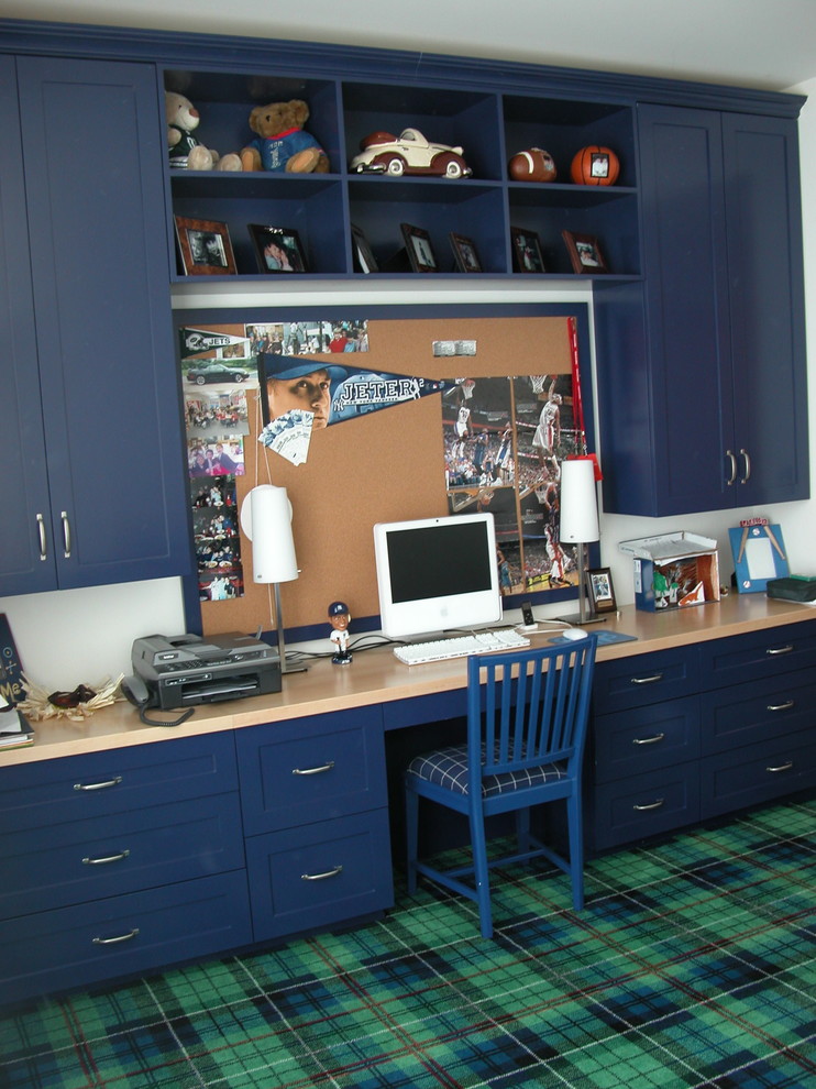 Kate Spade Office Supplies Kids Traditional with Blue Built in Desk