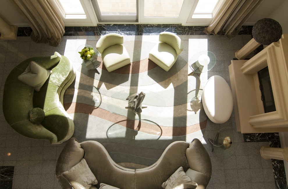 Kidney Shaped Sofa Living Room Modern with Bar Budget Chenille Curved