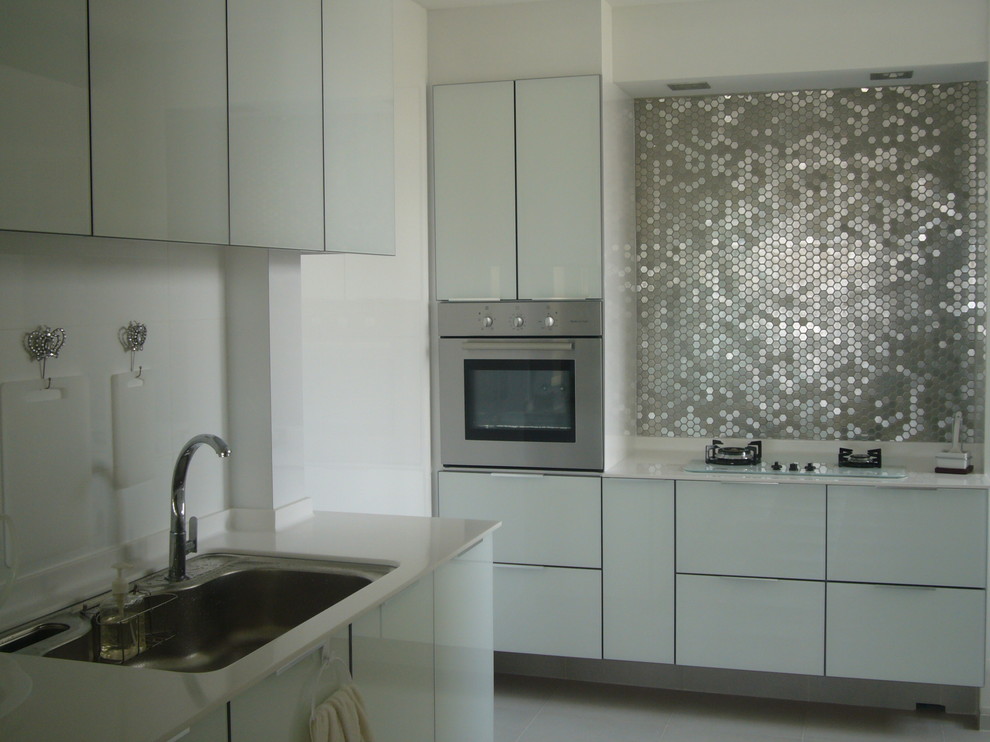 Kitchen Backsplash Images Kitchen Contemporary with Accent Wall Ceiling Lighting