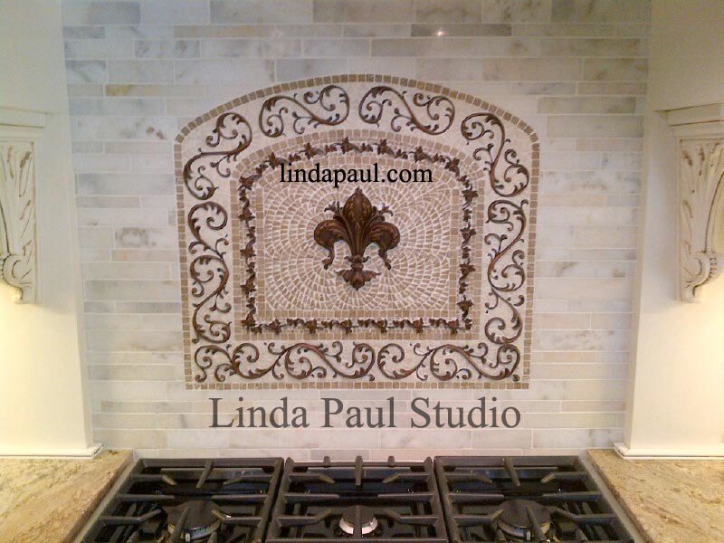 Kitchen Backsplash Medallions Kitchen Traditional with Artistic Tile Decorative Kitchen