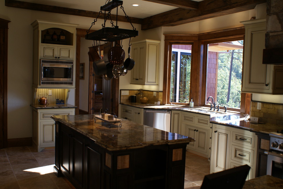 Kitchen Bay Windows Kitchen Traditional with None 