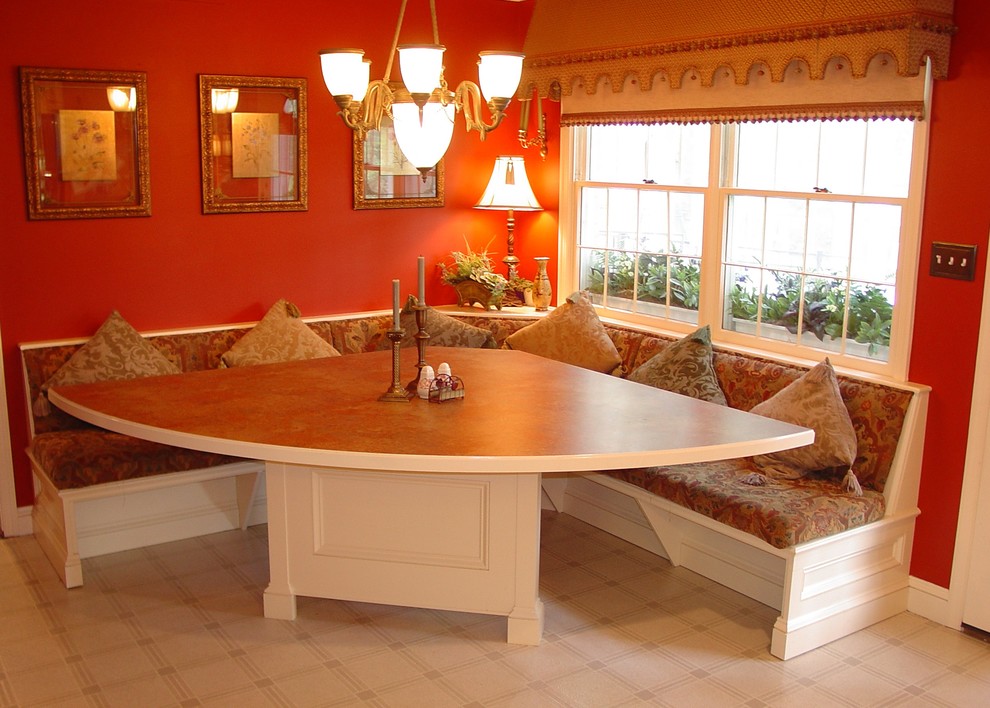 Kitchen Booth Seating Dining Room Traditional with Banquette Beautiful Built in Dinette1