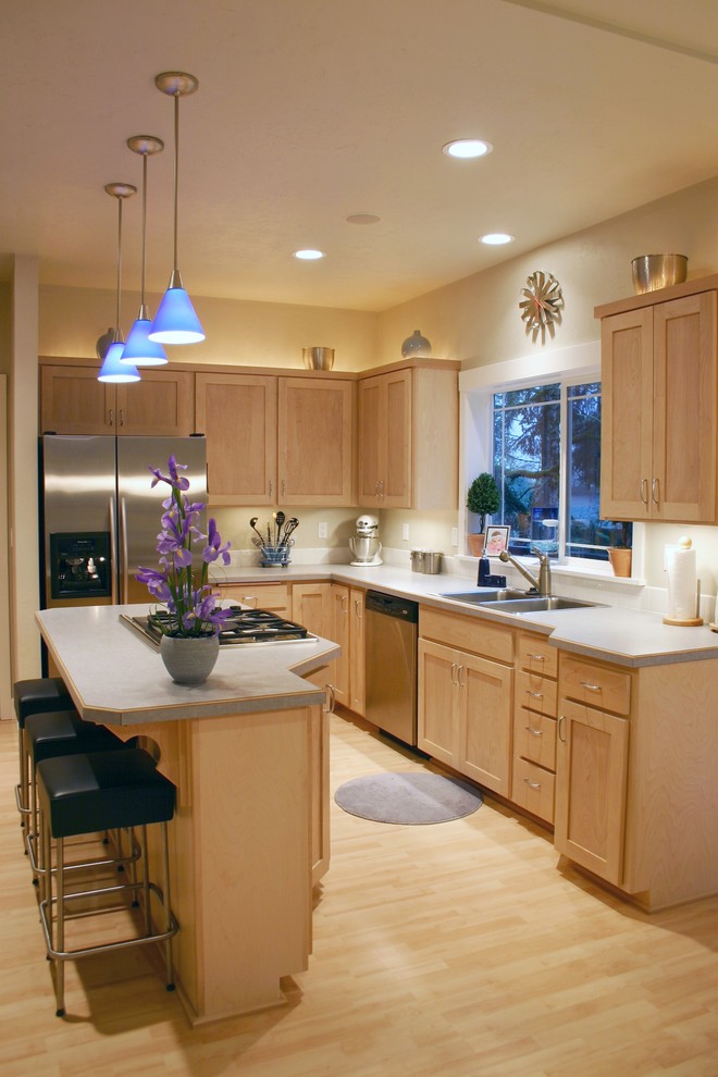 Kitchen Cabinet Designs Kitchen Traditional with Accent Lighting Alder Backlighting1