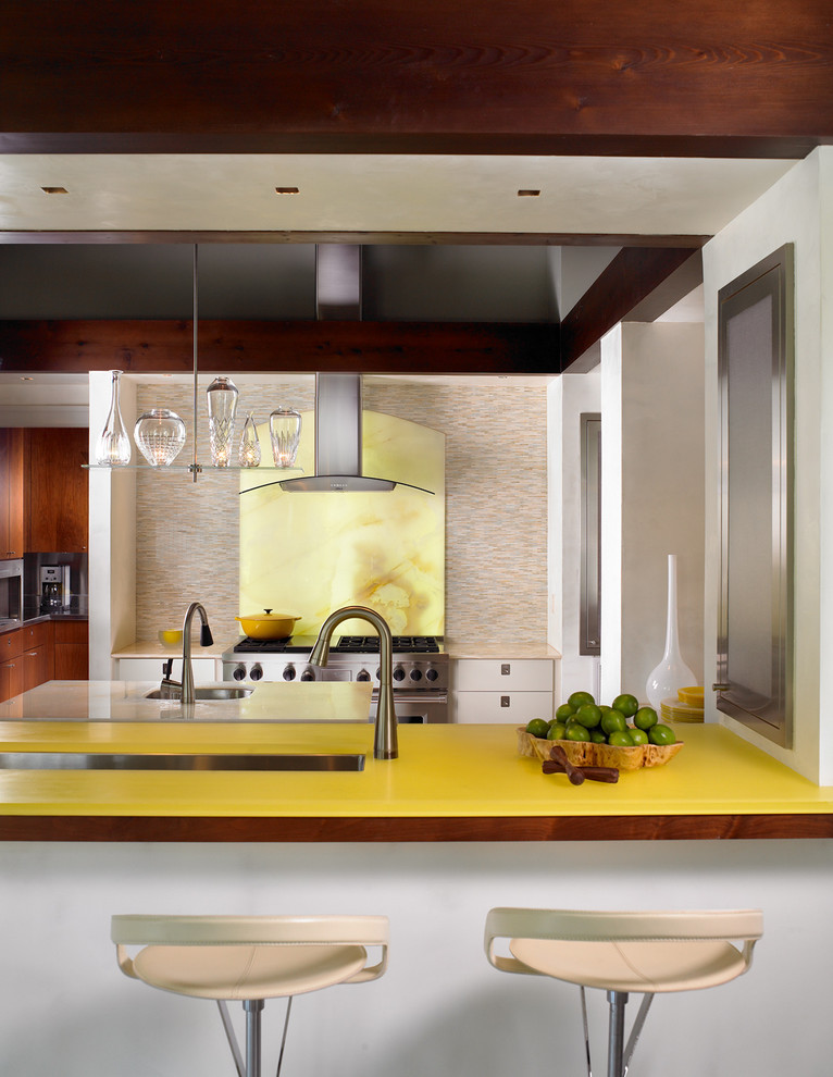 Kitchen Countertops Options Kitchen Contemporary with Acrylic Bar Bar Stools