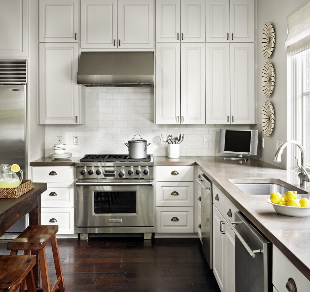 Kitchen Countertops Options Kitchen Traditional with Concrete Counter Drawer Pulls