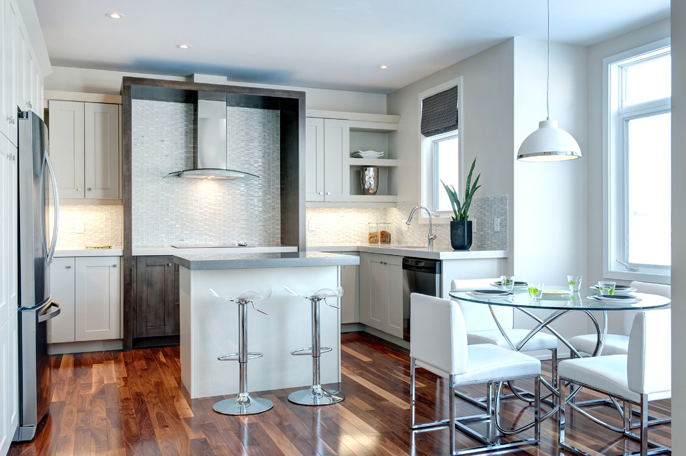Kitchen Craft Cabinets Kitchen Transitional with Clear Bar Stool Clear