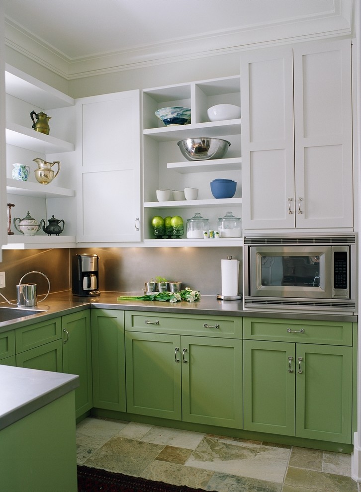 Kitchen Design Gallery Kitchen Traditional with Built in Microwave Crisp White