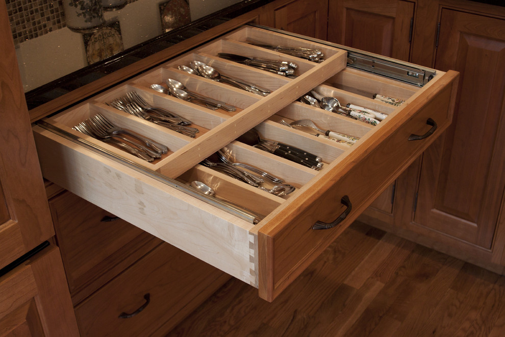 Kitchen Drawer Organizer Kitchen Traditional with Beaded Inset Black Galaxy