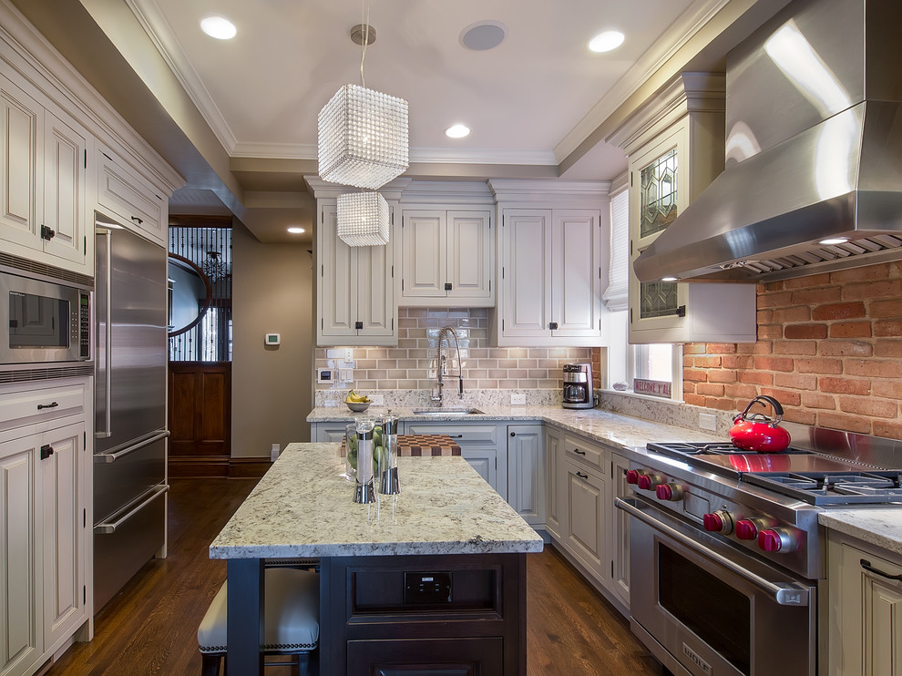Kitchen Island Cabinets Kitchen Traditional with Checkerboard Butcher Block Denver