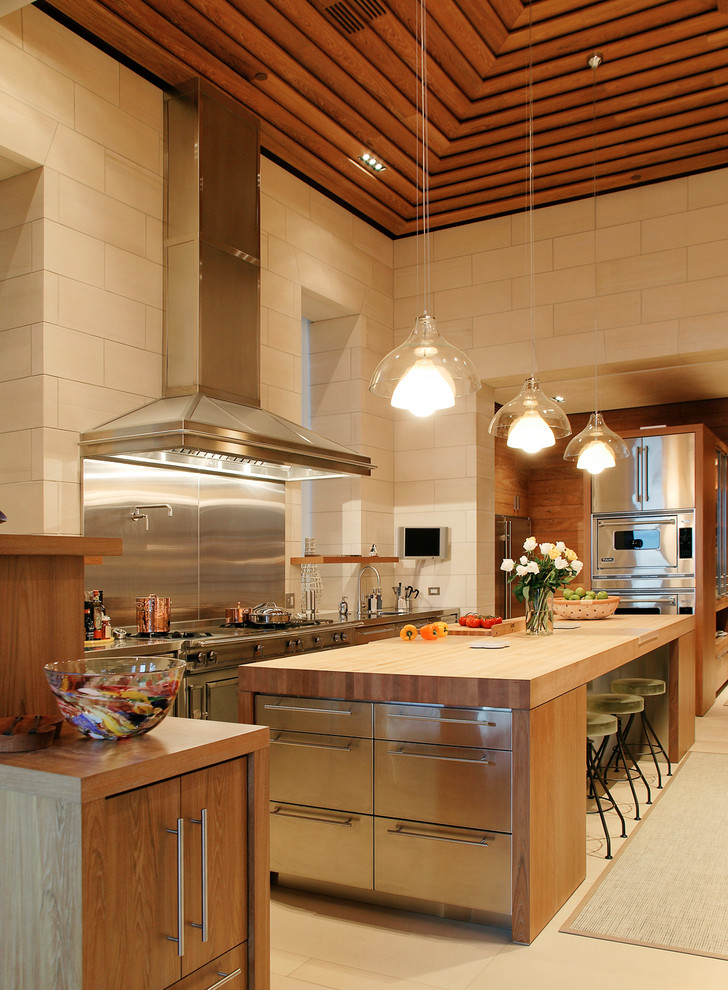 Kitchen Island with Stove Kitchen Contemporary with Glass Lampshades Green Barstools