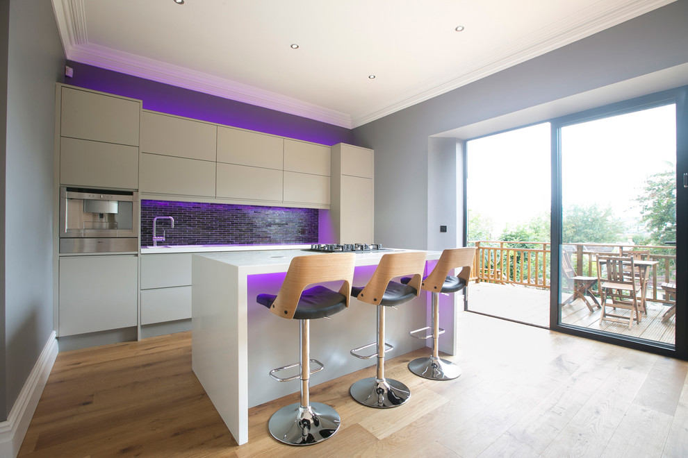 Kitchen Led Lighting Kitchen Contemporary with Appliances Aventos Bespoke Colour