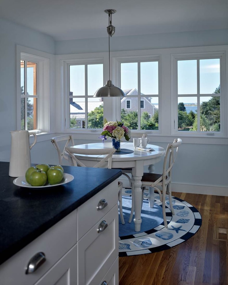 Kitchen Nook Table Kitchen Traditional with Black Counters Blue Drawer