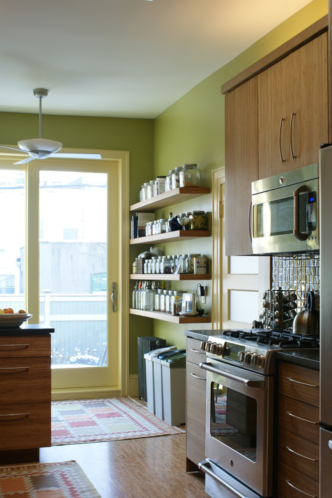 Kitchen Pantry Ideas Kitchen Traditional with Bamboo Bright Colors Ceiling