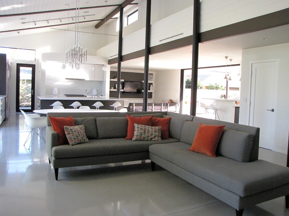 Kitchen Pendant Lights Living Room Midcentury with Bar Bar Stools Beams