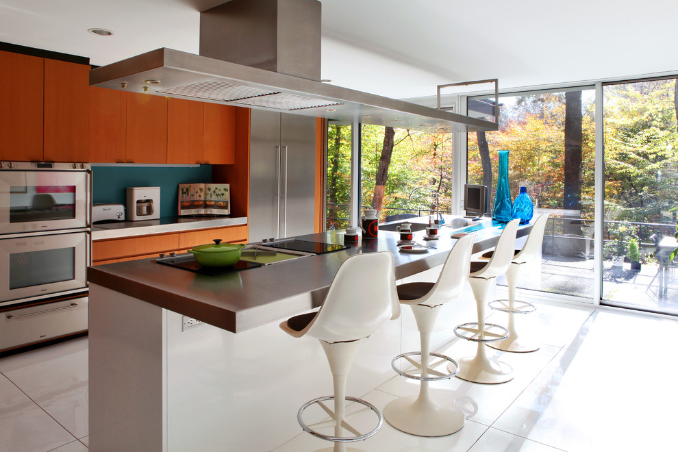 Kitchen Range Hoods Kitchen Contemporary with Balcony Breakfast Bar Eat
